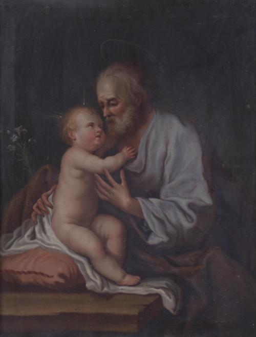 18TH CENTURY SPANISH OR ITALIAN SCHOOL "SAINT JOSEPH AND TH