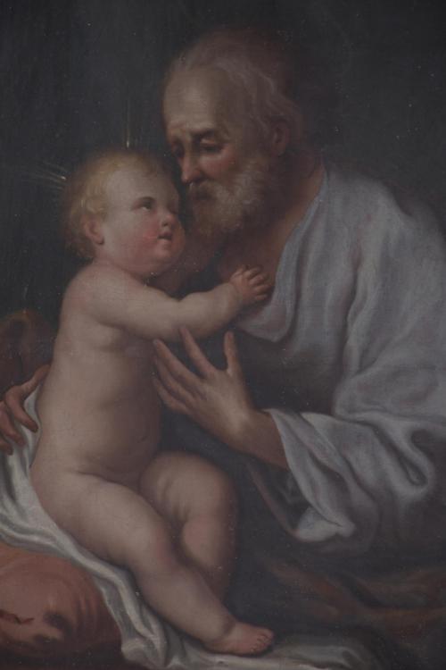 18TH CENTURY SPANISH OR ITALIAN SCHOOL "SAINT JOSEPH AND TH