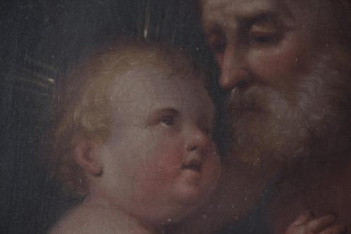 18TH CENTURY SPANISH OR ITALIAN SCHOOL "SAINT JOSEPH AND TH