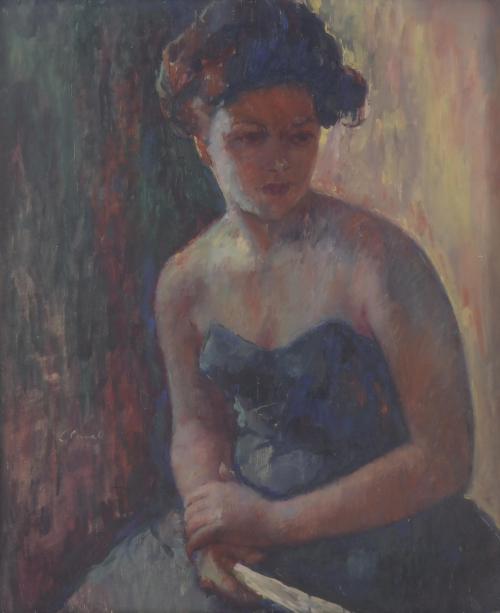 700-LLUÍS CANALS (1947). "SEATED WOMAN".