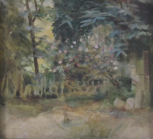 RAMON CAPMANY (1899-1992). "GARDEN", 1918.