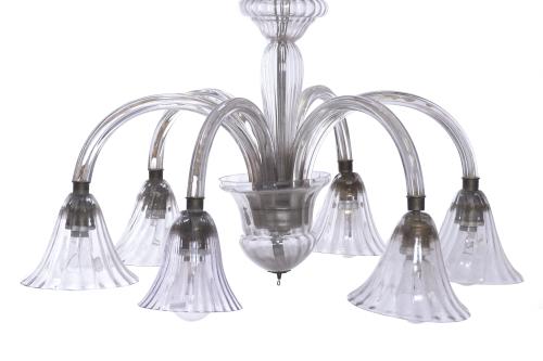 MURANO GLASS CEILING LAMP, 20TH CENTURY. 