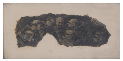 858-19TH CENTURY, SPANISH SCHOOL. "FRIARS", 1845?