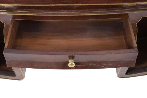 DOUBLE "DE PENTE" DESK, FOLLOWING MODELS BY FRANÇOIS LINKE,