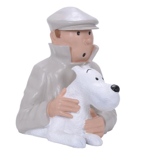 "BUST OF TINTIN AND MILU". 