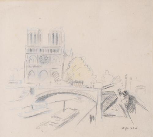 889-RICARD OPISSO (1880-1966). "NOTRE DAME".