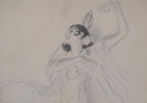 RICARD OPISSO (1880-1966). "FLAMENCO DANCER".