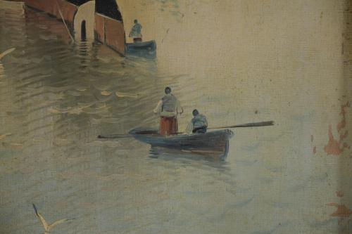 19TH-20TH CENTURIES SPANISH SCHOOL. "SEASCAPE".