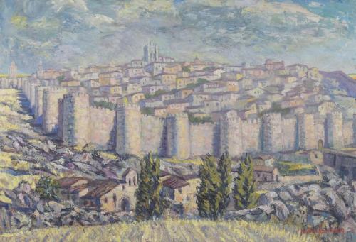 PEDRO MUÑOZ CONDADO (1903-1988).  "VIEW OF TOLEDO".