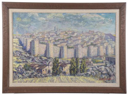 PEDRO MUÑOZ CONDADO (1903-1988).  "VIEW OF TOLEDO".