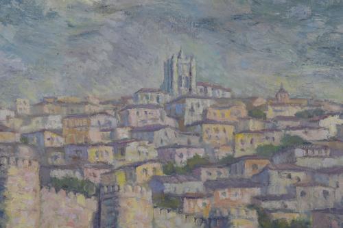 PEDRO MUÑOZ CONDADO (1903-1988).  "VIEW OF TOLEDO".