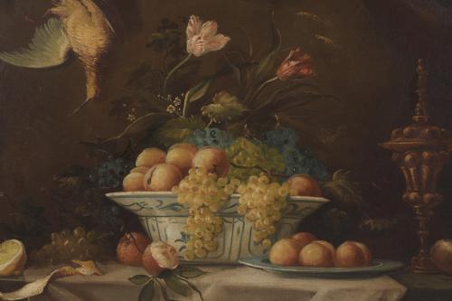 20TH CENTURY SPANISH SCHOOL. "FRUITS STILL LIFE".