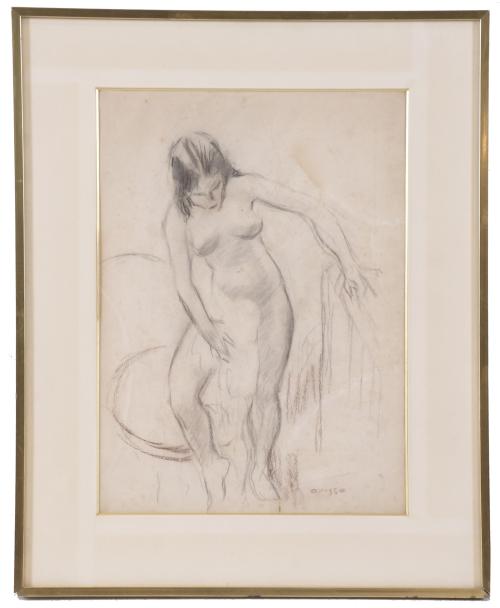 ALFRED OPISSO CARDONA (1907-1980). Sketch of a female nude.