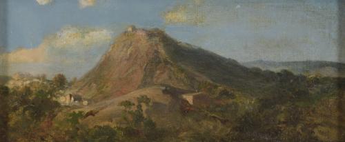 716-RAMÓN MARTÍ ALSINA (1826-1894). "PAISAJE CON MONTAÑA".