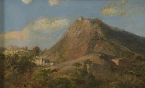 RAMÓN MARTÍ ALSINA (1826-1894). "PAISAJE CON MONTAÑA".