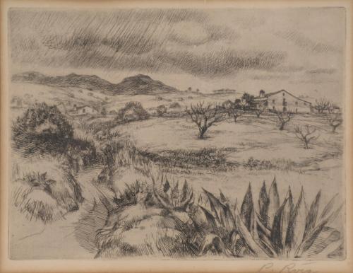 872-PAU ROIG CISA (1879-1955). "THE STORM", circa 1925.