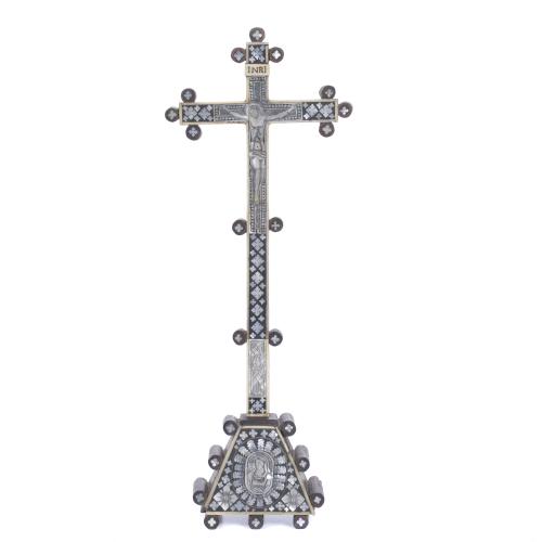 469-TABLE CRUCIFIX, 19TH CENTURY.