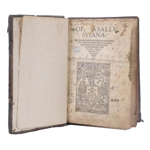 576-CAII CRISPI SALLUSTII. OPERA SALLUSTIANA, 1528.