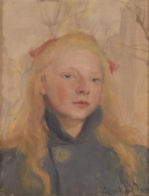 741-LLUÏSA VIDAL (1876-1918). "RETRATO JOVEN", 1902.