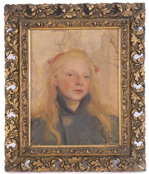 LLUÏSA VIDAL (1876-1918). "PORTRAIT OF A GIRL", 1902.