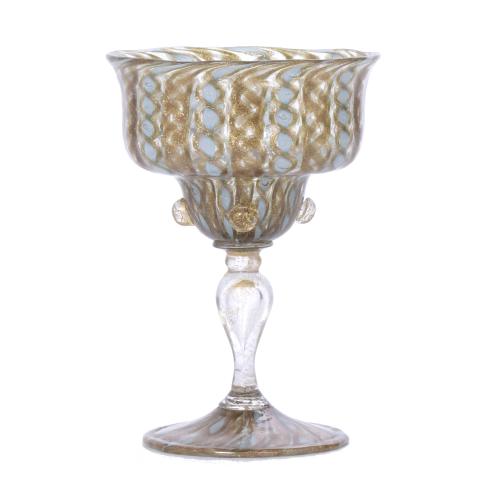 681-VENETIAN GOBLET, LATE 19TH CENTURY - EARLY 20TH CENTURY. 