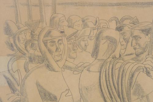 DANIEL VÁZQUEZ DÍAZ (1882-1969).  "MARINEROS", 1929.