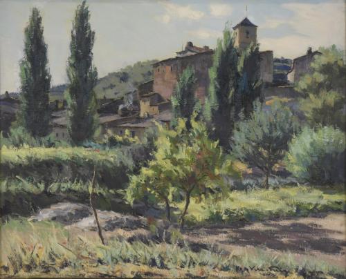 786-JOAN VILA PUIG (1892-1963). "PAISAJE".