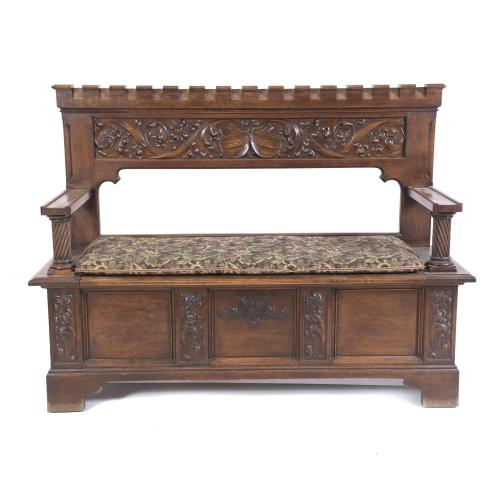 614-NEO-RENAISSANCE STYLE ALPHONSINE ARCHIBENCH, PROBABLY 1920 - 1930. 