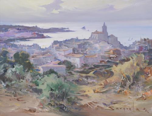 769-JOSEP SARQUELLA (1928-2000). “CADAQUÉS”, 1996.