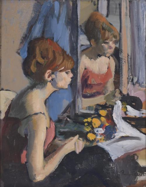 815-RAMÓN PICHOT SOLER (1924-1996). "GIRL AND MIRROR".