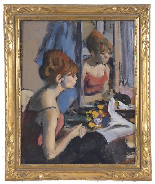 RAMÓN PICHOT SOLER (1924-1996). "GIRL AND MIRROR".