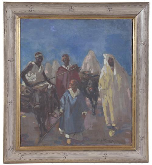 ARCHIBALD STEVENSON FORREST (1869-1963).  "ARABS", 1903.