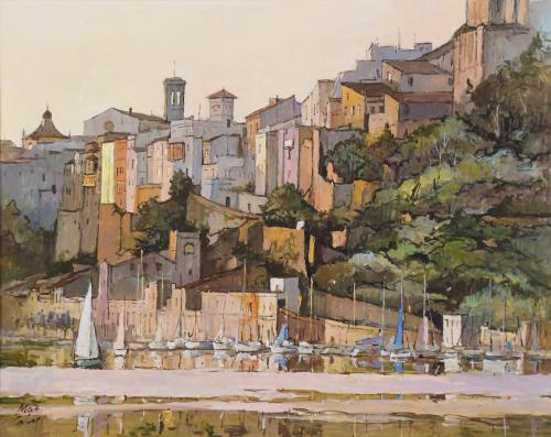 JOSÉ LUIS DE LOS COBOS SANJURJO (1934).  "PORT OF MAÓ".