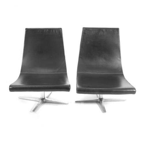 406-JORGE PENSI (1946).  FOR PEROBELL. PAIR OF "TABASCO" MODEL ARMCHAIRS.