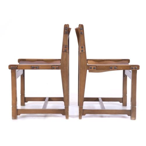 PAIR OF CHAIRS, AFTER MODELS BY PIERRE CHAPO (1927 - 1987),