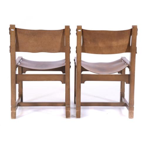 PAIR OF CHAIRS, AFTER MODELS BY PIERRE CHAPO (1927 - 1987),