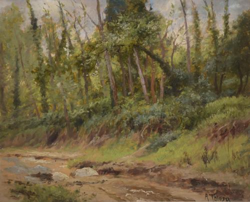 709-AURELI TOLOSA I ALSINA (1861-1938) "GROVE AND PATH".