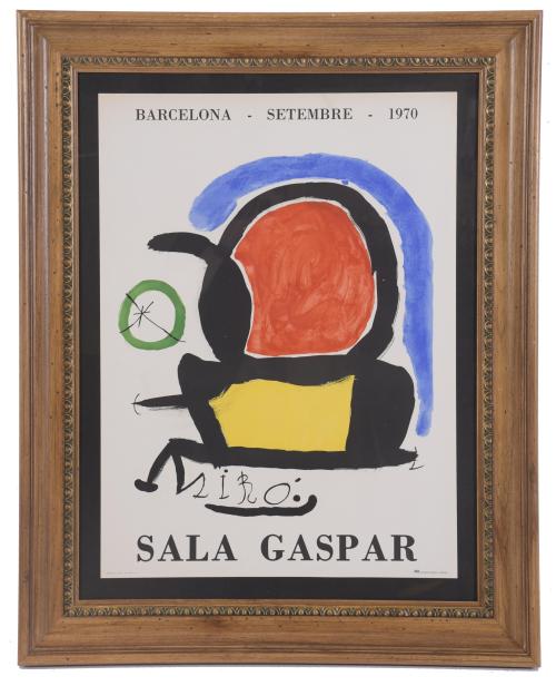 JOAN MIRÓ (1893-1983). POSTER FOR AN EXHIBITION AT SALA GAS