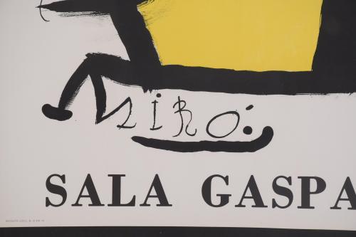 JOAN MIRÓ (1893-1983). POSTER FOR AN EXHIBITION AT SALA GAS