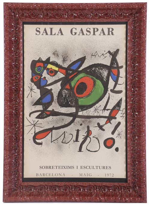 JOAN MIRÓ (1893-1983). POSTER FOR THE EXHIBITION AT SALA GA