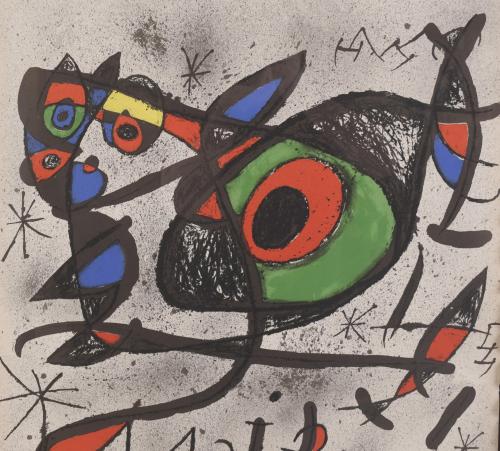 JOAN MIRÓ (1893-1983). POSTER FOR THE EXHIBITION AT SALA GA