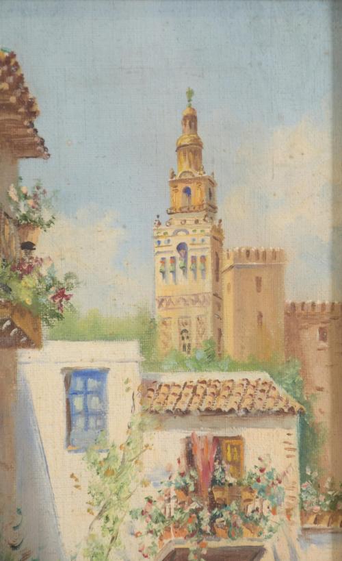 20TH CENTURY SPANISH SCHOOL. LANDSCAPES OF ANDALUSIA.