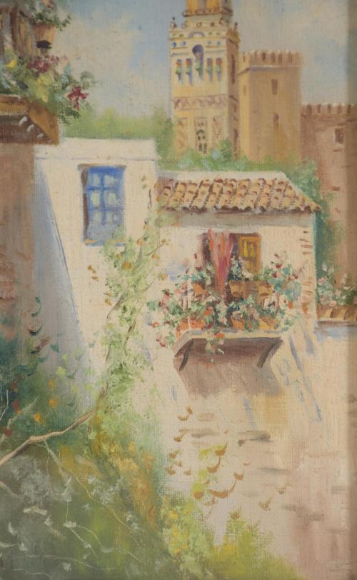 20TH CENTURY SPANISH SCHOOL. LANDSCAPES OF ANDALUSIA.