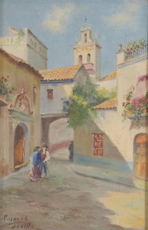 20TH CENTURY SPANISH SCHOOL. LANDSCAPES OF ANDALUSIA.