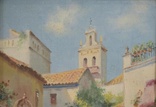 20TH CENTURY SPANISH SCHOOL. LANDSCAPES OF ANDALUSIA.