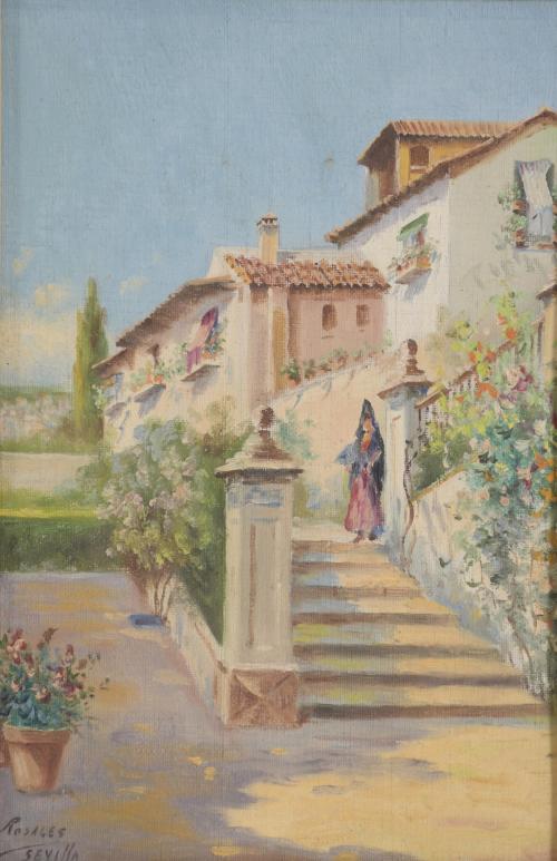 20TH CENTURY SPANISH SCHOOL. LANDSCAPES OF ANDALUSIA.