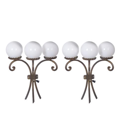 594-PAIR OF SCONCES, CIRCA 1960. 