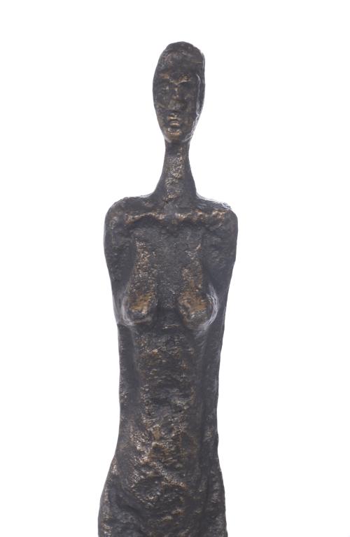 SIGUIENDO MODELOS DE ALBERTO GIACOMETTI (1901 - 1966). "MUJ