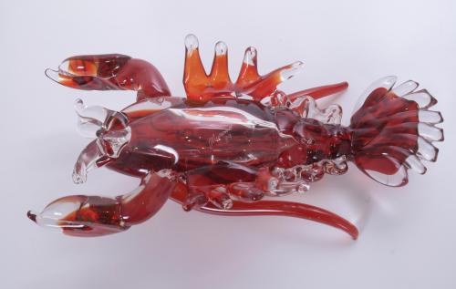 MURANO CRYSTAL LOBSTER, LAST THIRD 20TH CENTURY. 