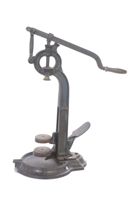 WINE CORKING MACHINE, EARLY 20TH CENTURY. 